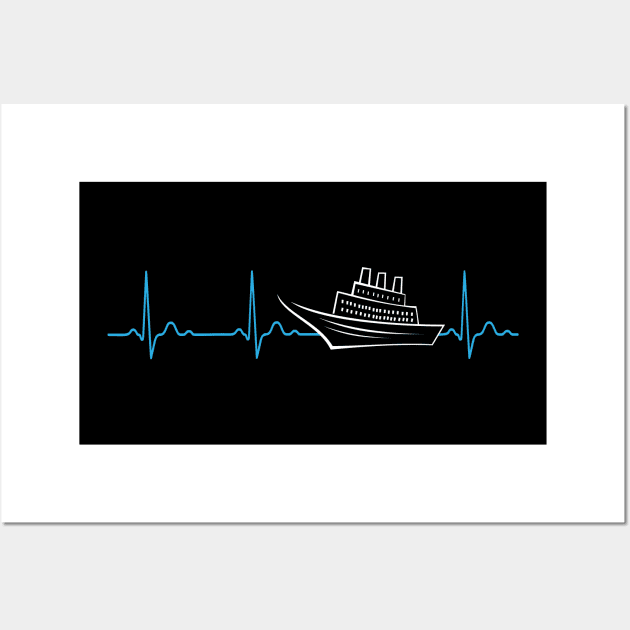 Cruise Heartbeat For Vacationers On A Cruise Wall Art by JeZeDe